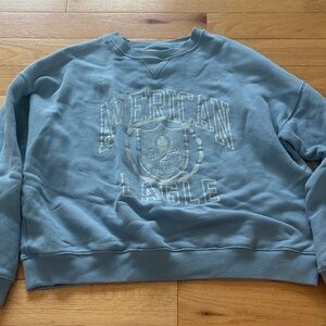 American Eagle Outfitters Light Blue Crewneck Sweater